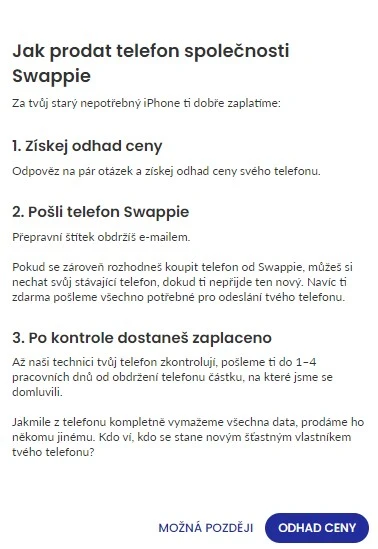 Podmínky prodeje iPhonu Podmínky prodeje iPhonu