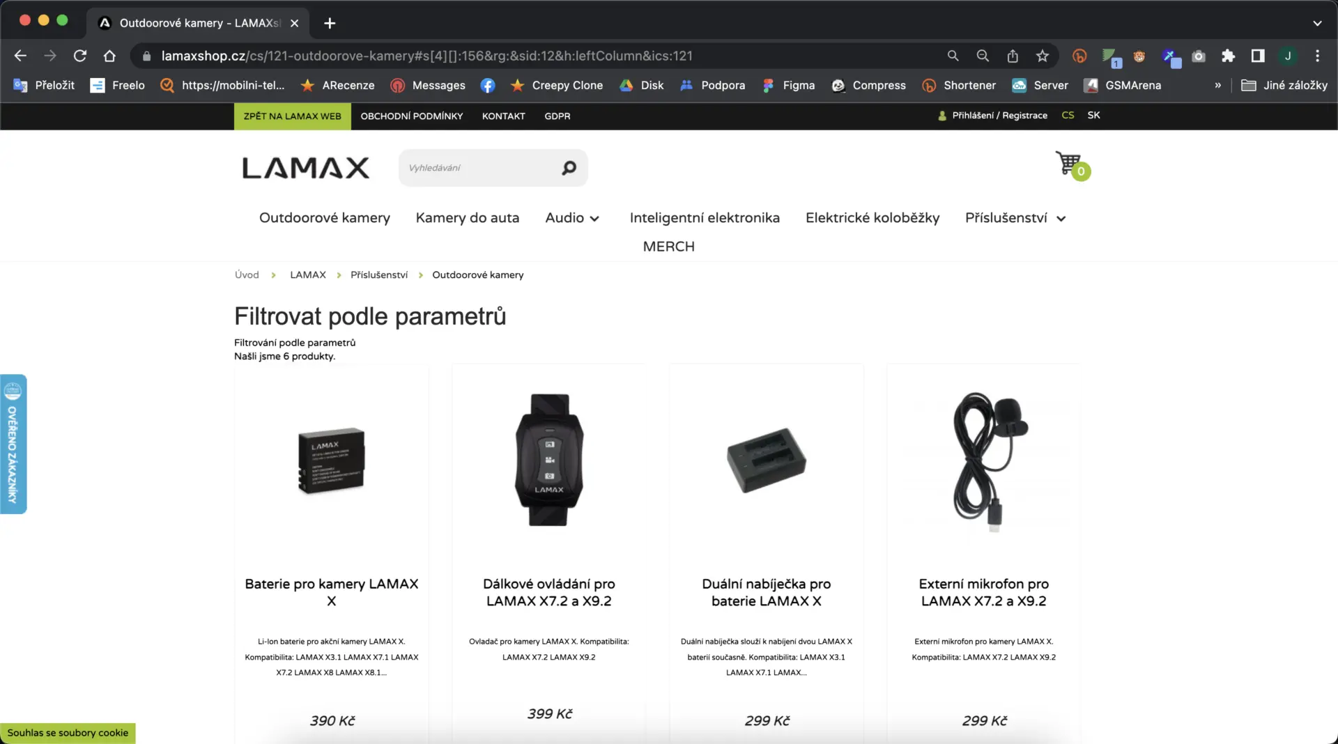 Další příslušenství na webu LAMAX