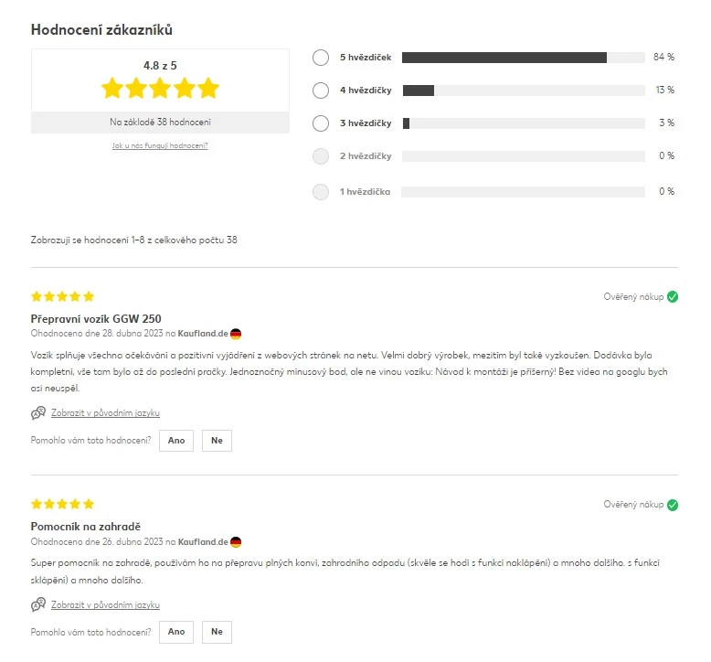 Recenze produktů na Kaufland.cz Recenze produktů na Kaufland.cz