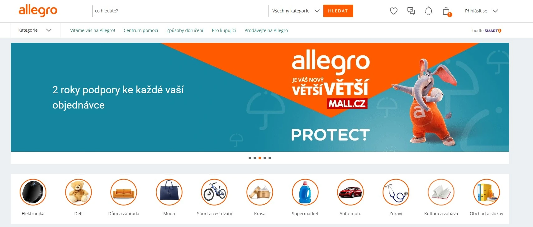 Allegro.cz web Allegro.cz web
