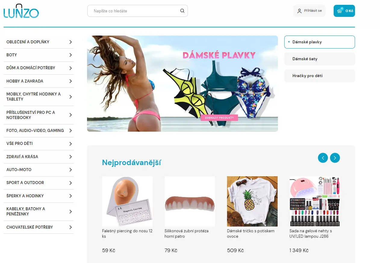 Web Lunzo.cz