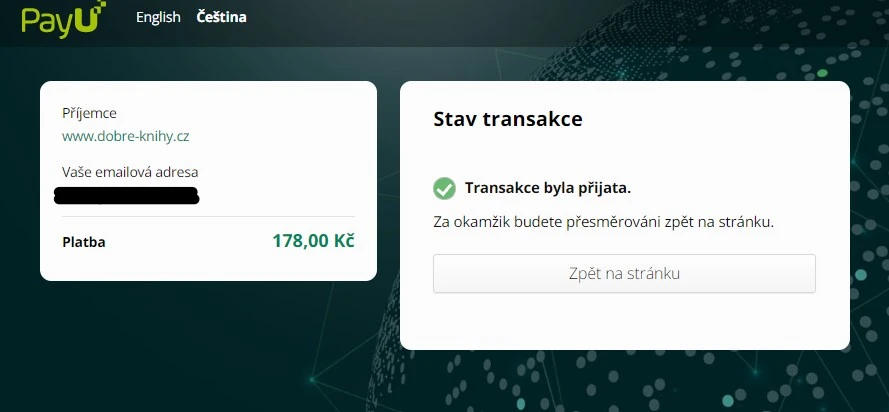 Redirect platební brána