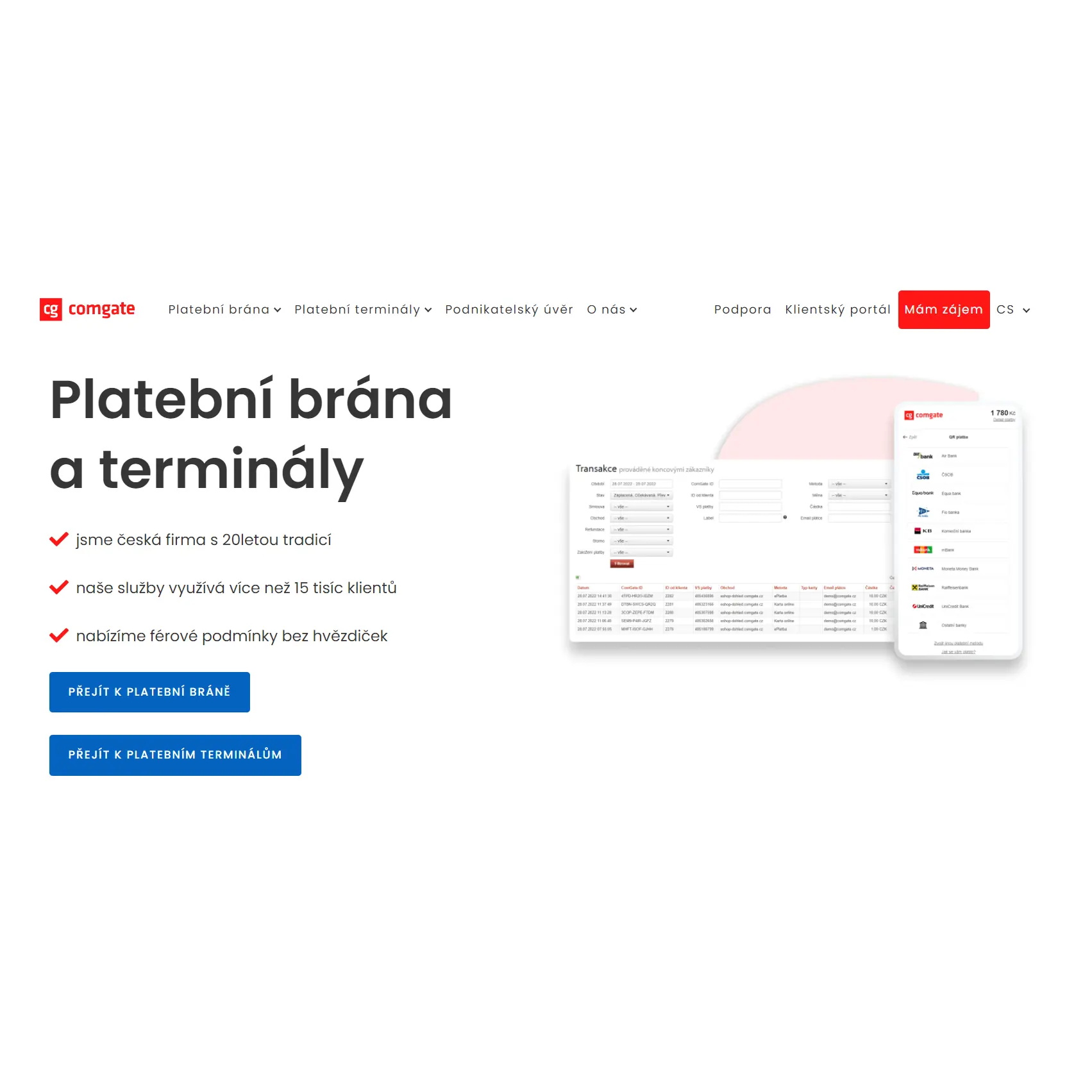 Comgate web