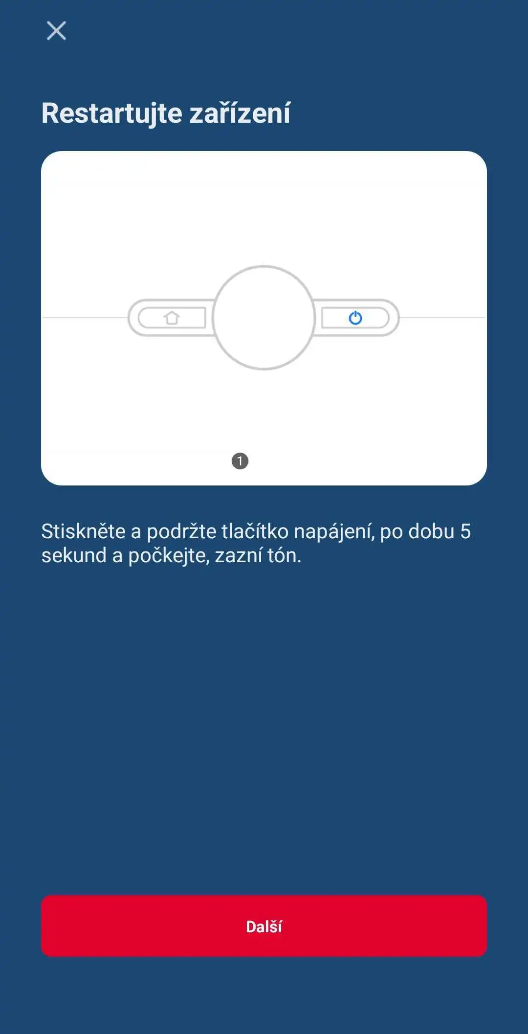 Spuštění párování s Wi-Fi