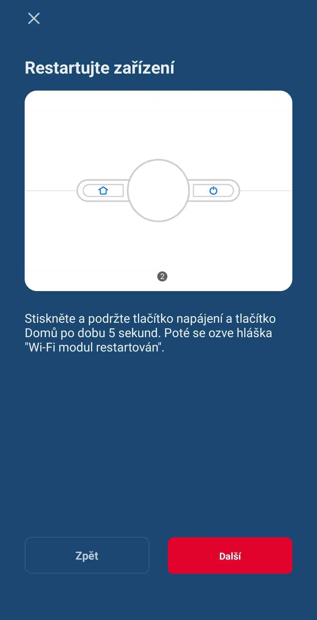 Spuštění párování s Wi-Fi