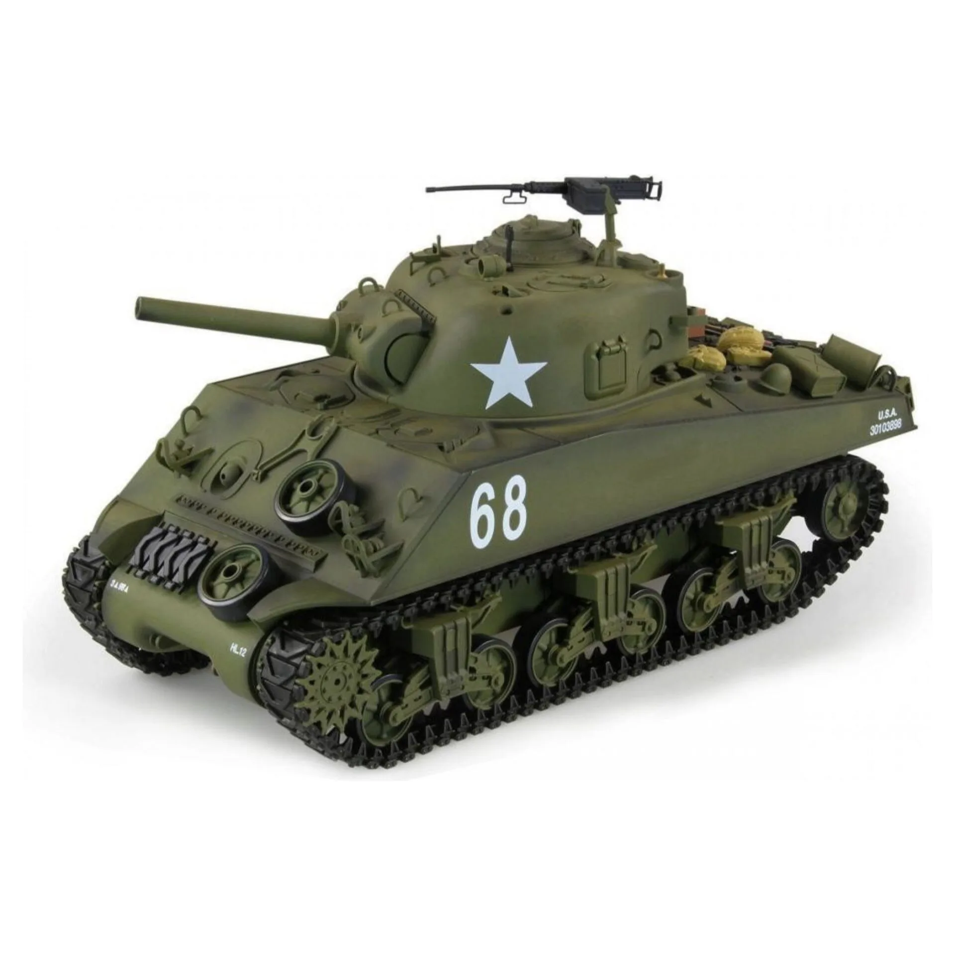 RC tank Sherman M4A3 Obrázek zobrazuje RC tank Sherman M4A3