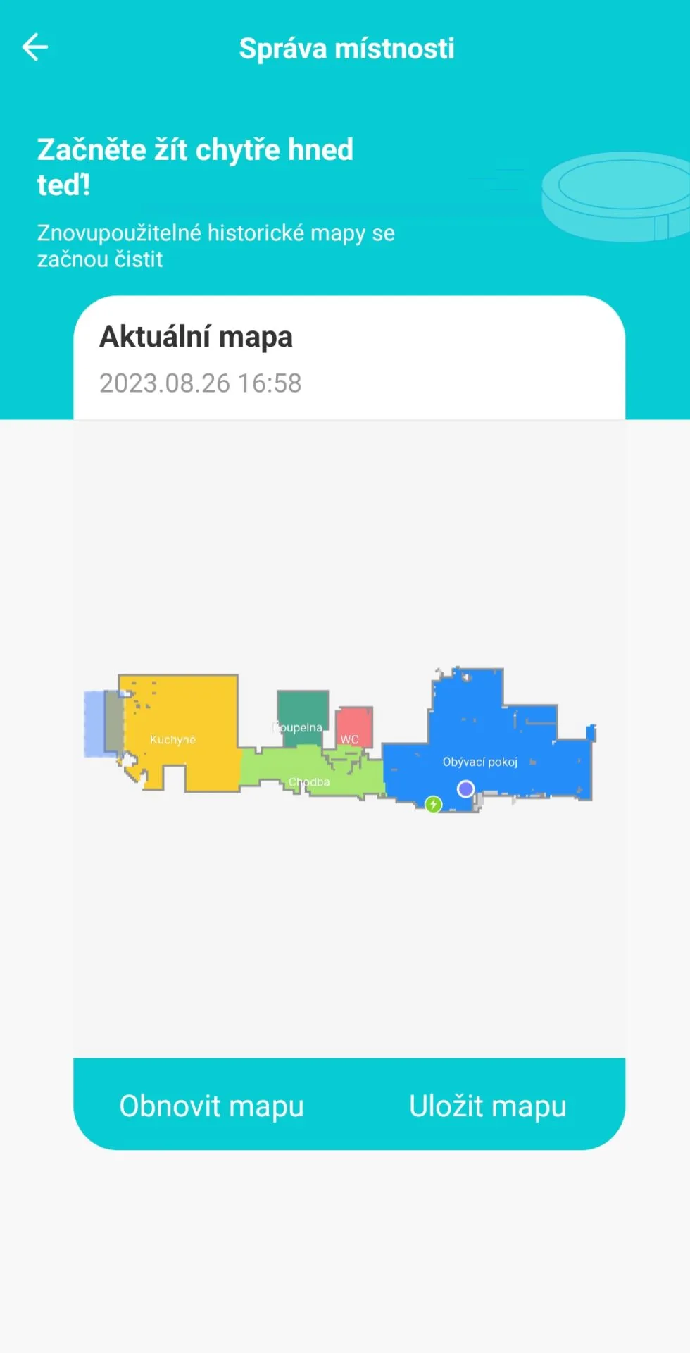 Uložené mapy