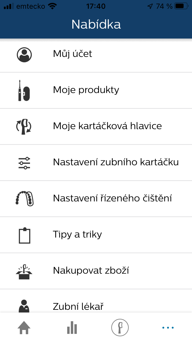 Možnosti aplikace Obrázek možností aplikace