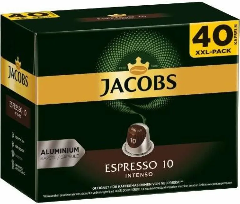 Recenze Jacobs Espresso Intenso intenzita 10 kapsle pro Nespresso 40&nbsp;ks