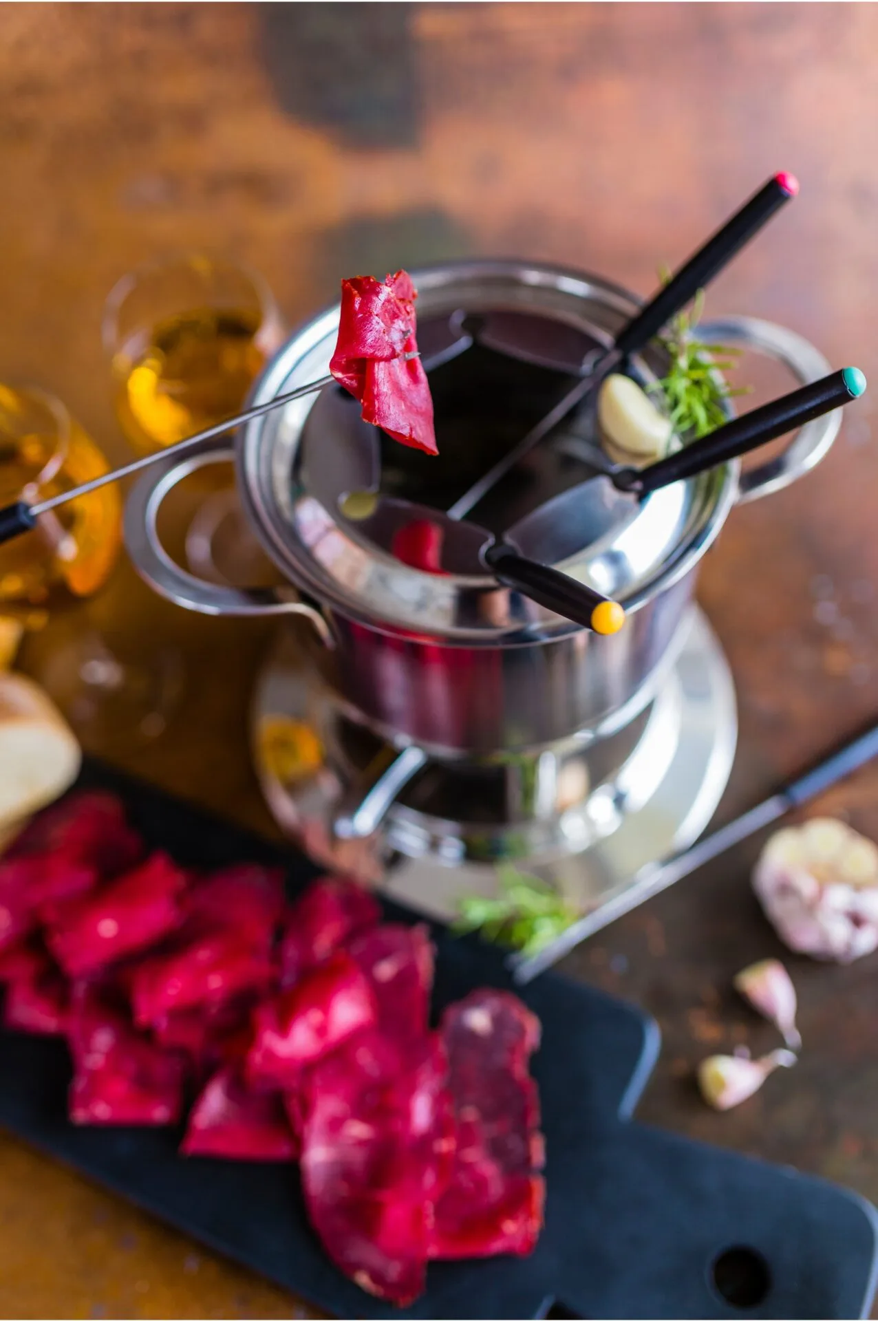 Masové fondue Obrázek zobrazuje masové fondue