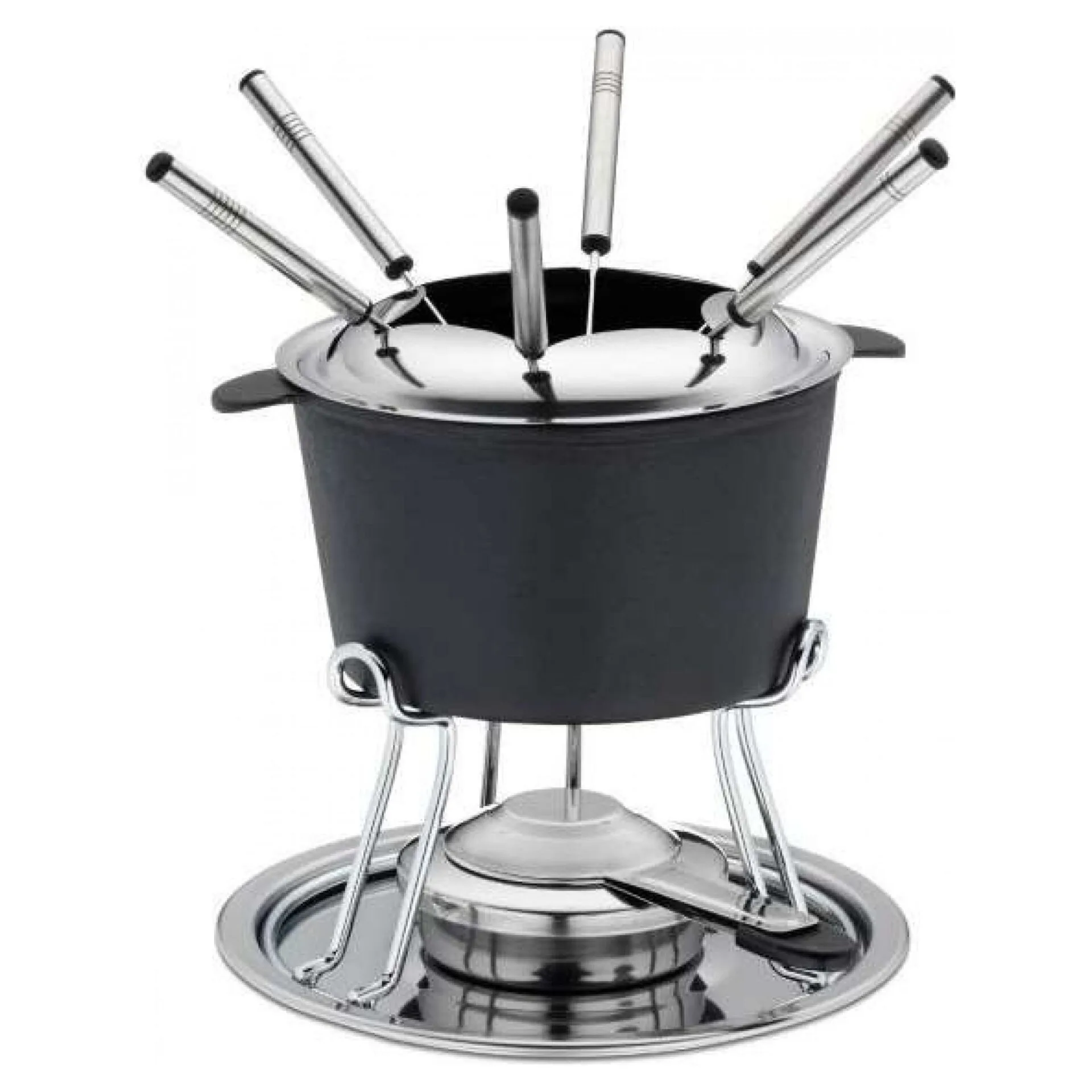 Fondue se stojanem Obrázek zobrazuje konstrukci se stojanem