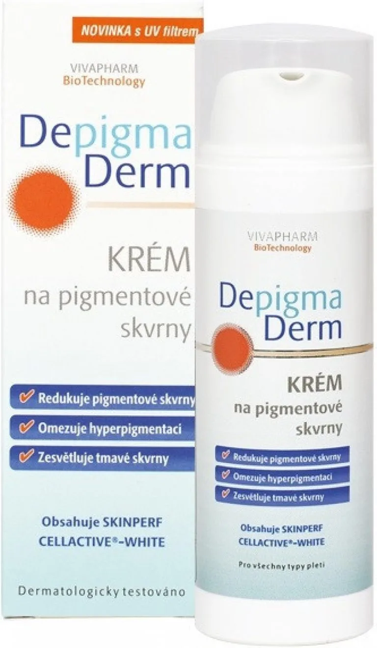 Test Vivapharm DepigmaDerm krém na pigmentové skvrny 50 ml Recenze Vivapharm DepigmaDerm krém na pigmentové skvrny 50 ml