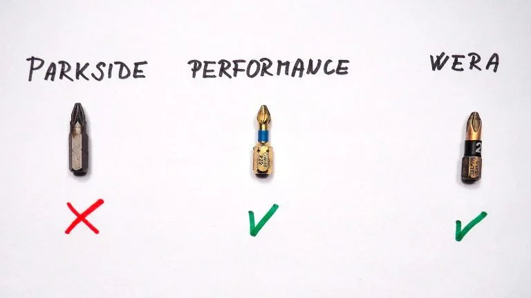 Test bitů Parkside, Performance a&nbsp;Wera: Parkside test nezvládl a&nbsp;Wera nezklamala