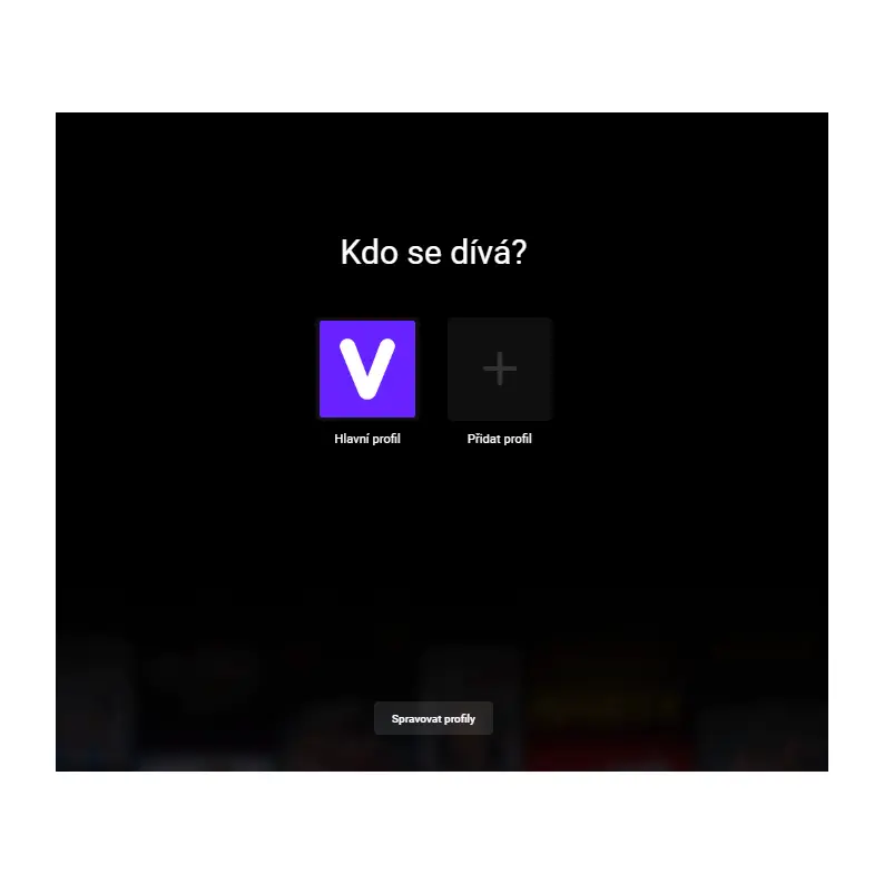 Profily v uživatelském účtu na Voyo Profily v uživatelském účtu na Voyo
