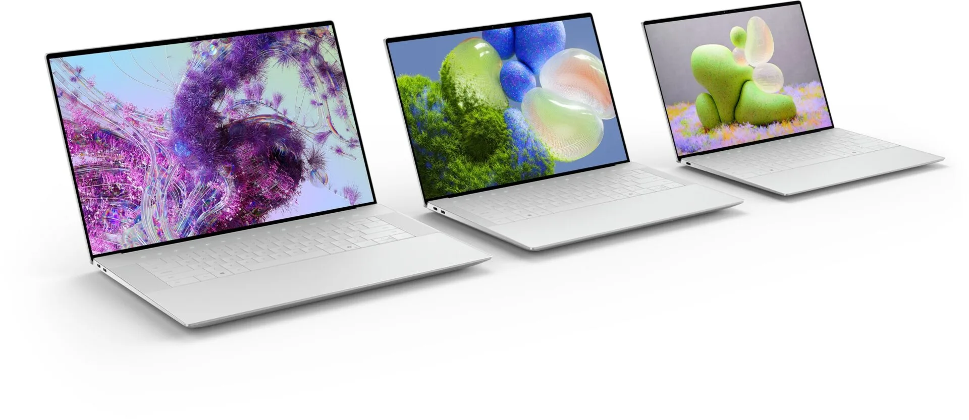 Nové notebooky XPS 16, XPS 14 and XPS 13 v provedení Platinum. Zdroj: ces.vporoom.com