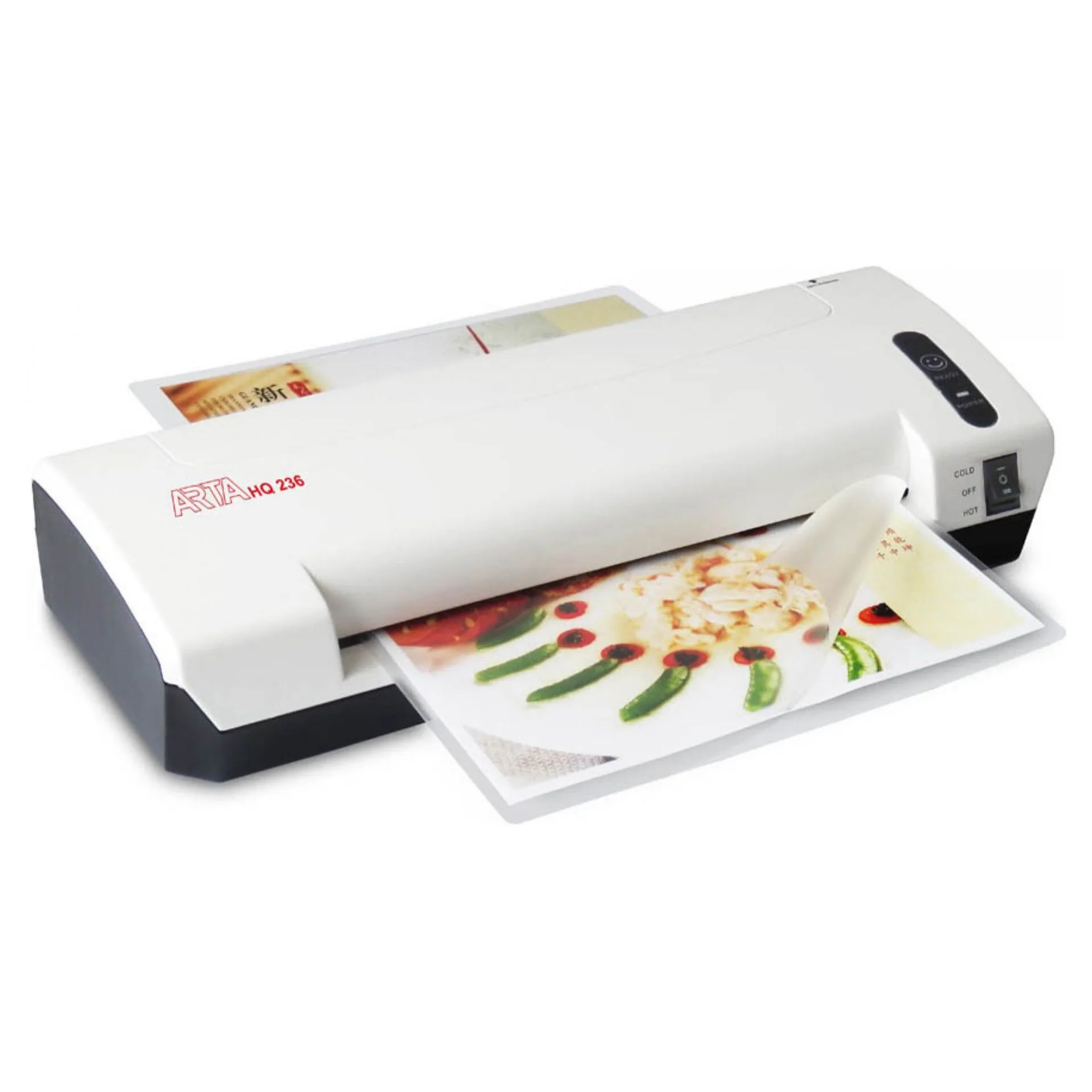 Laminátor prodlouží životnost papíru Obrázek zobrazuje laminátor