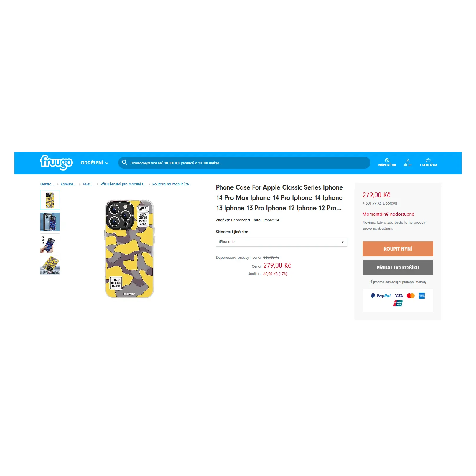 Druhá nabídka krytu na iPhone za 581 Kč Druhá nabídka krytu na iPhone za 581 Kč