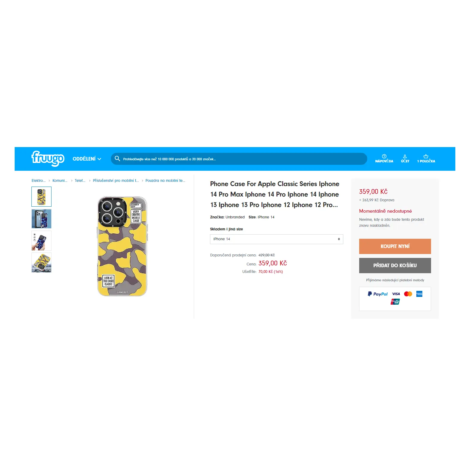 První nabídka krytu na iPhone za 623 Kč První nabídka krytu na iPhone za 623 Kč