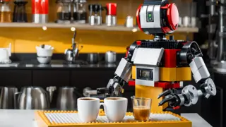 Lego robot, který vaří kávu? YouTuber si jej postavil