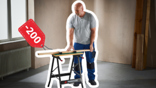 Přenosný pracovní a&nbsp;upínací stůl Parkside o&nbsp;200&nbsp;Kč&nbsp;levnější: Krátkodobě je skoro zadarmo