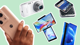 5 divných telefonů, které se skutečně prodávaly: Dřevěná Motorola, podivné displeje i&nbsp;vysouvací objektiv