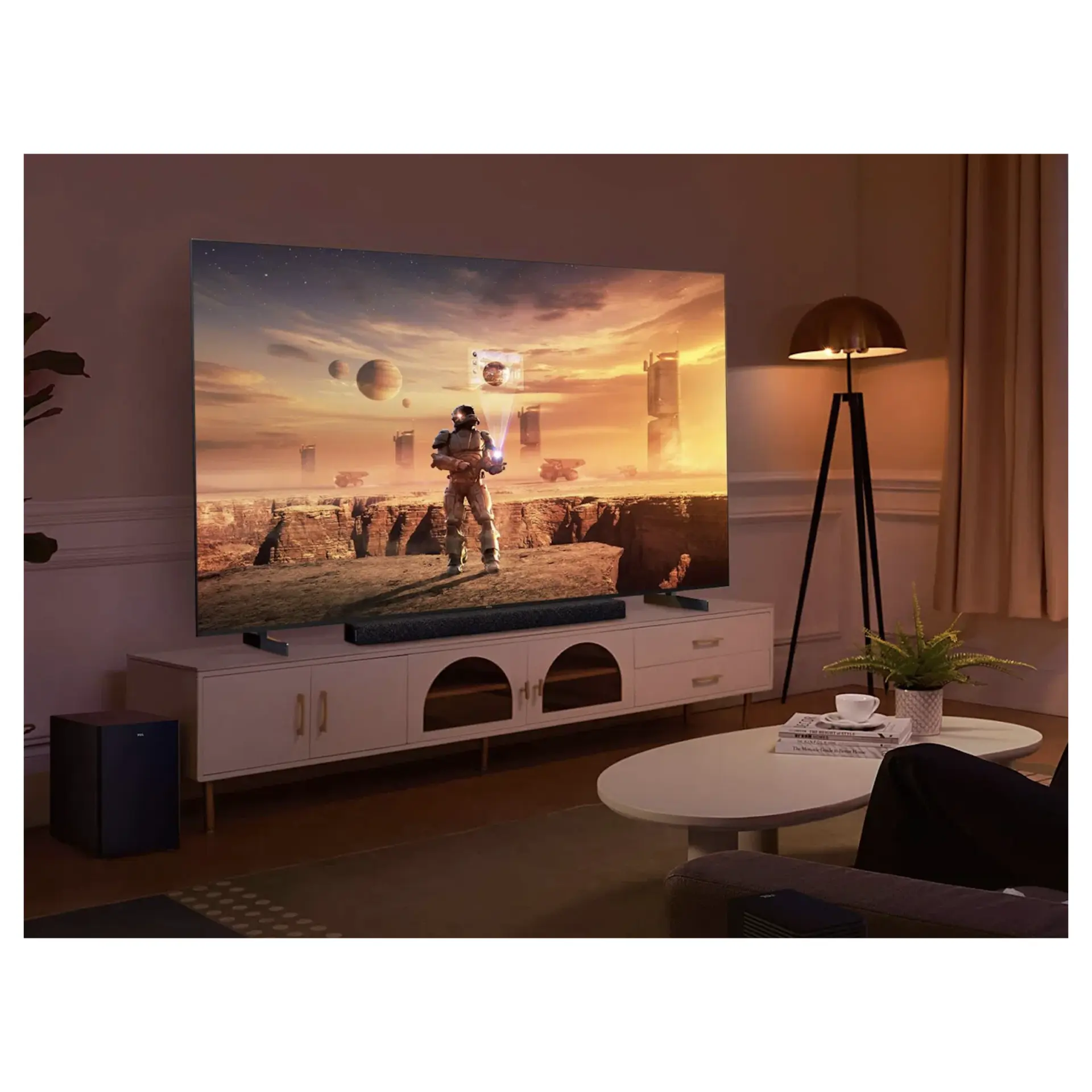 QLED v kombinaci s podsvícením Mini LED přináší vyšší jas a lepší podání černé barvy Obrázek zobrazuje: QLED v kombinaci s podsvícením Mini LED přináší vyšší jas a lepší podání černé barvy
