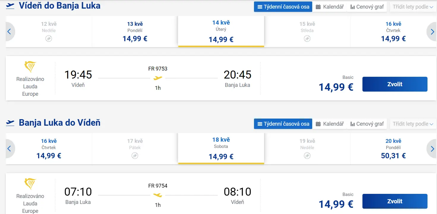 Letenky za 758 Kč Letenky za 758 Kč