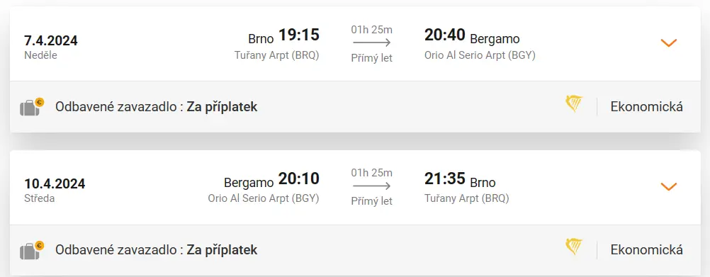 Letenky za 799 Kč Letenka za 799 Kč