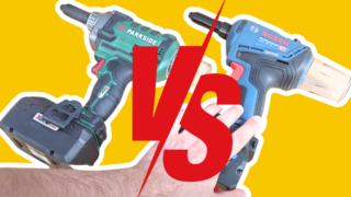 Nová Parkside aku nýtovačka vs. Bosch Professional: Cena by měla kompenzovat nedostatky