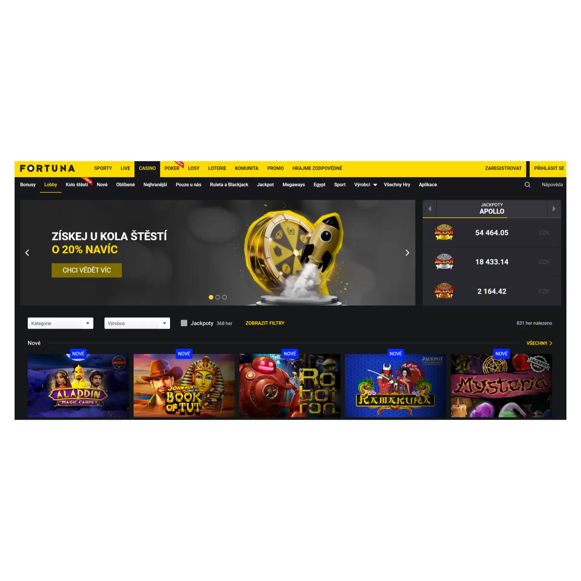 Fortuna nabízí vlastní online kasino casino_fortuna