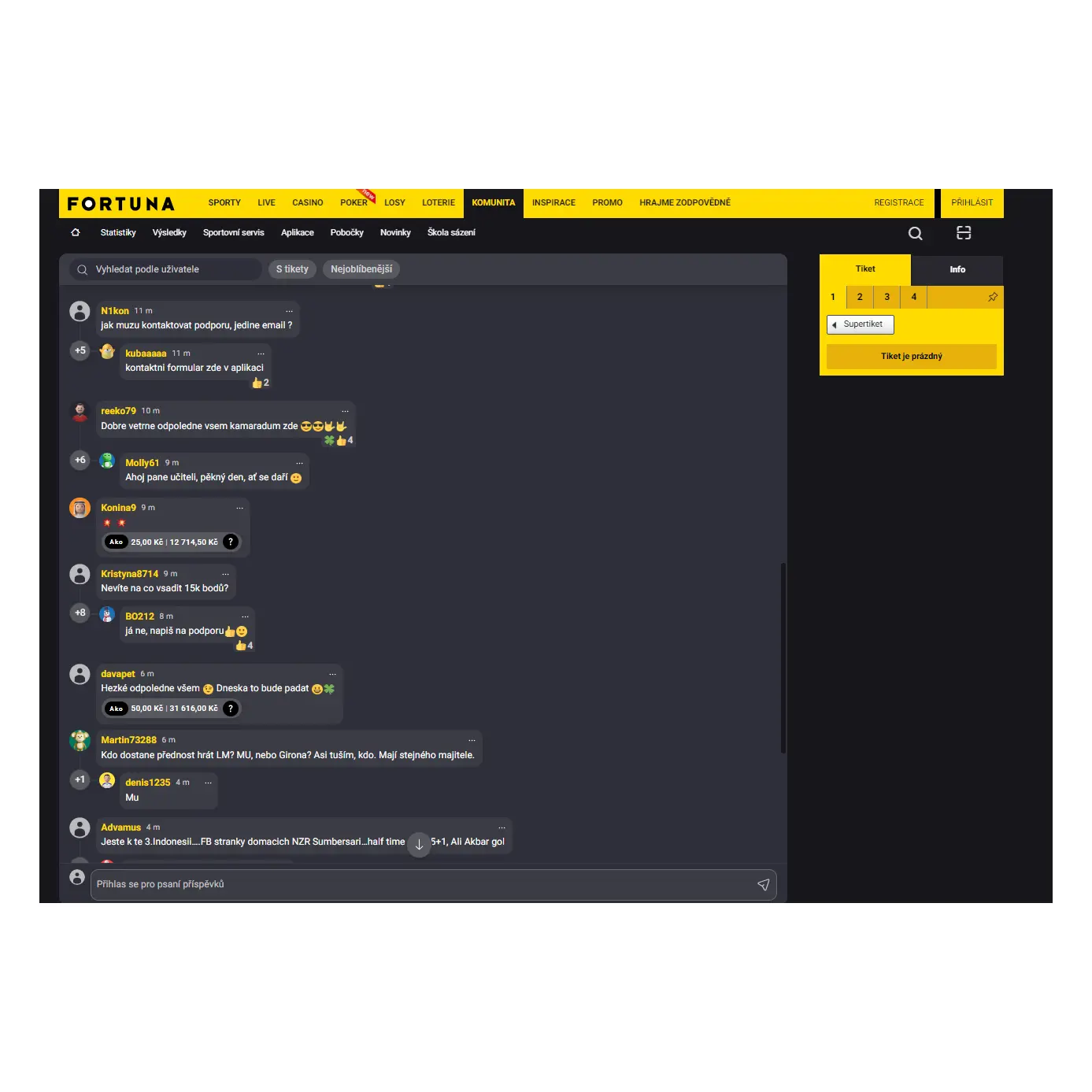 Zapojte se do komunity na Fortuně fortuna_komunita