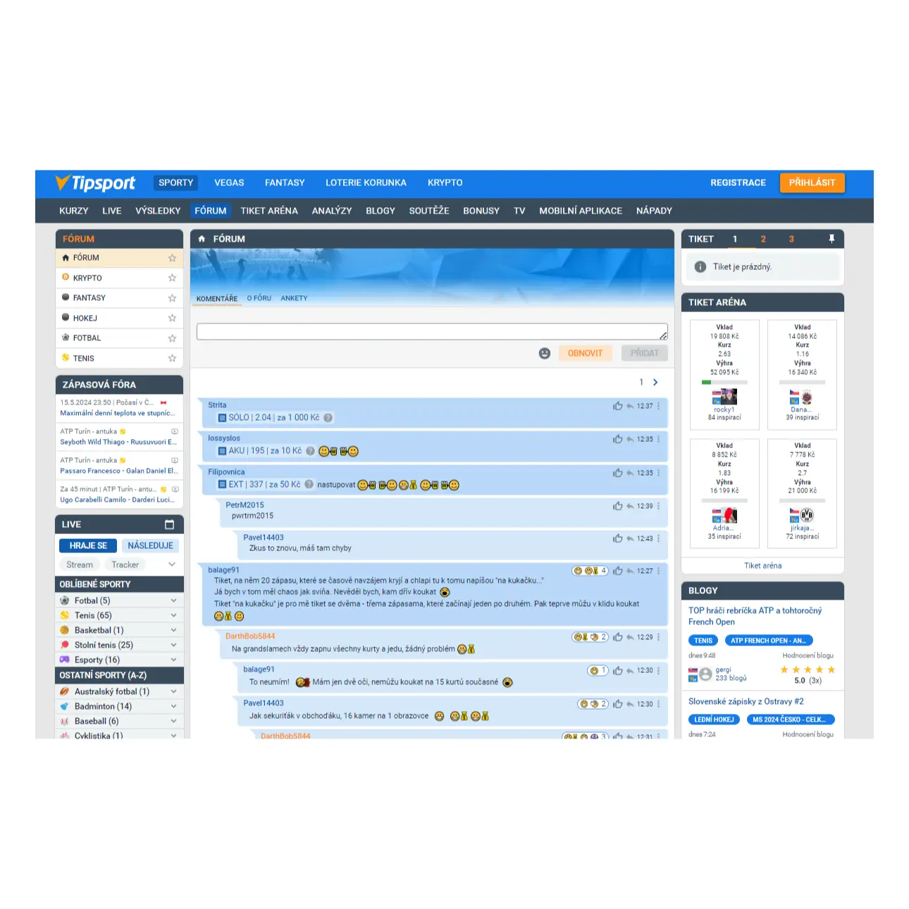 Zapojte se do fóra na Tipsportu tipsport_forum