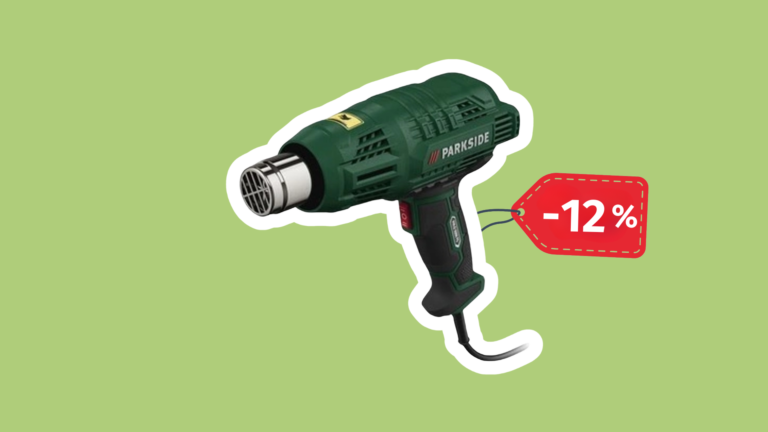 Horkovzdušná pistole Parkside se slevou 12&nbsp;%: Po omezenou dobu za 350&nbsp;Kč