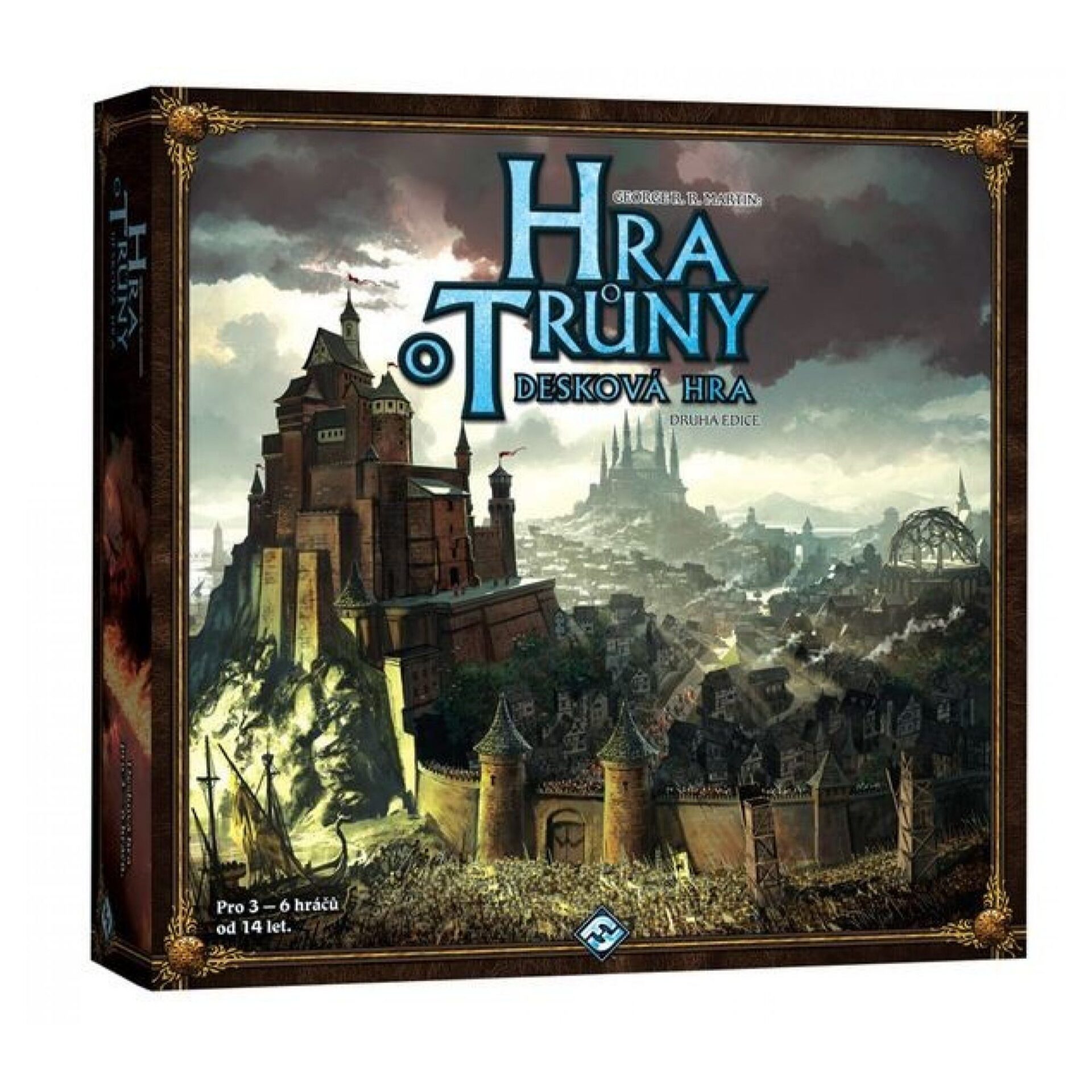 Obrázek zobrazuje deskovou hru Hra o trůny