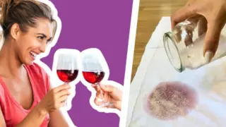 Vyperte červené víno z&nbsp;trika ve 3 krocích: Použili jsme kuchyňskou ingredienci, skvrna dokonale zmizela