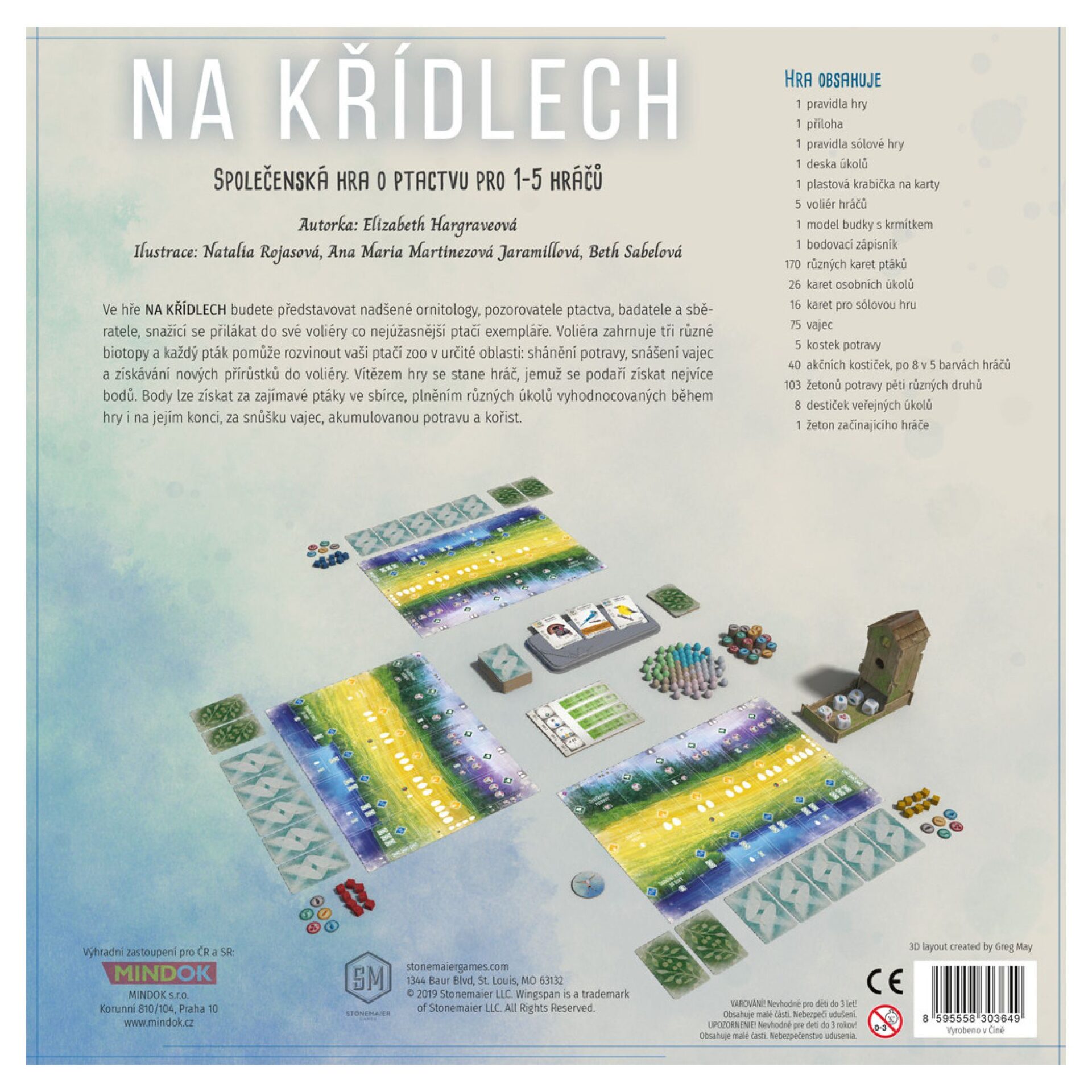 Obrázek zobrazuje hru na křídlech