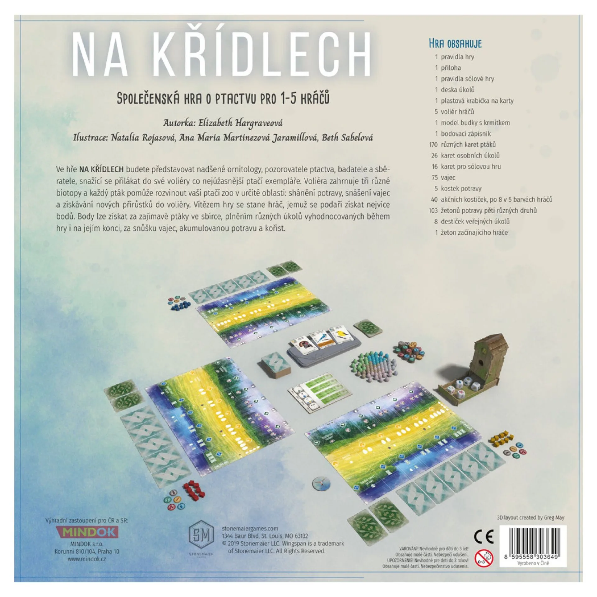 Obrázek zobrazuje hru na křídlech