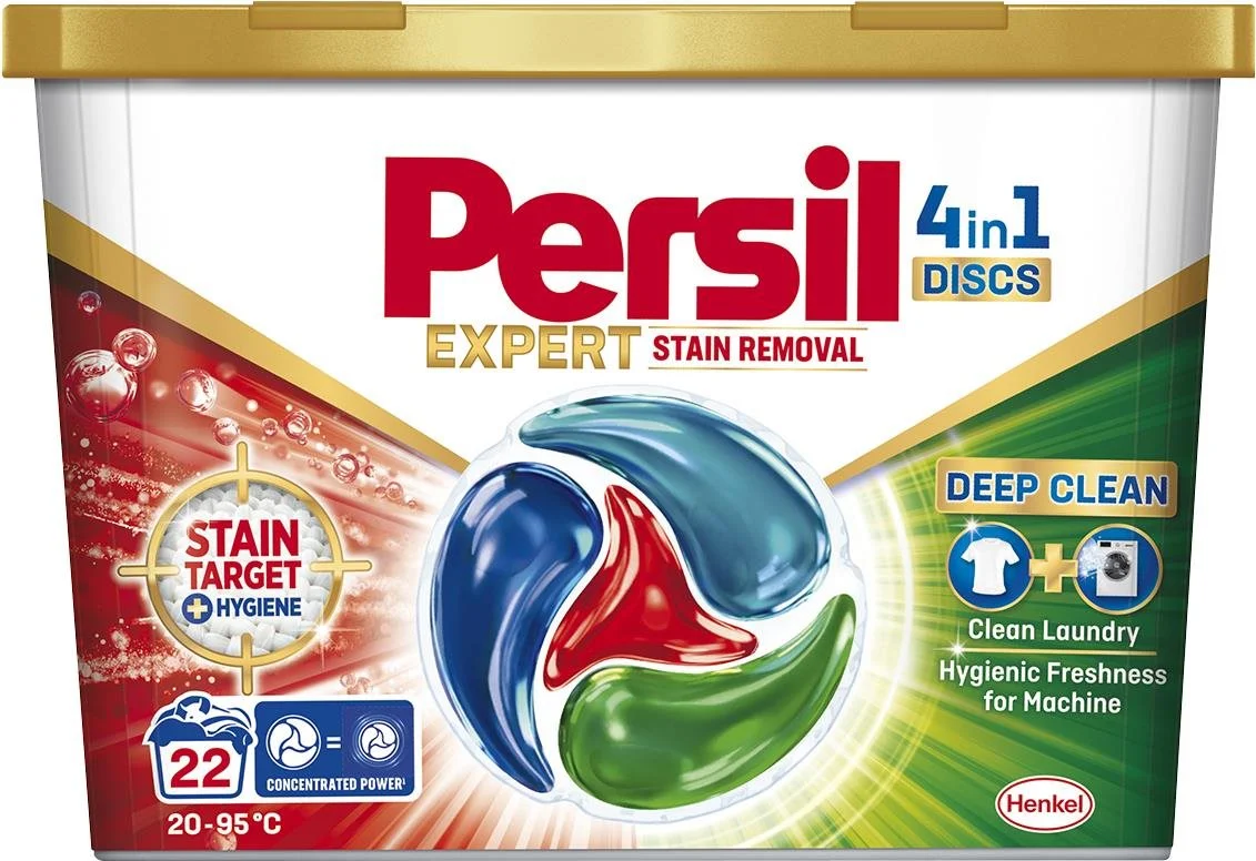 Recenze Persil Discs 4v1 Expert Stain Removal