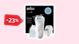 Hedvábně jemná pokožka je o&nbsp;23&nbsp;%&nbsp;levnější: Dámský epilátor Braun Silk Epil dostal zajímavou slevu