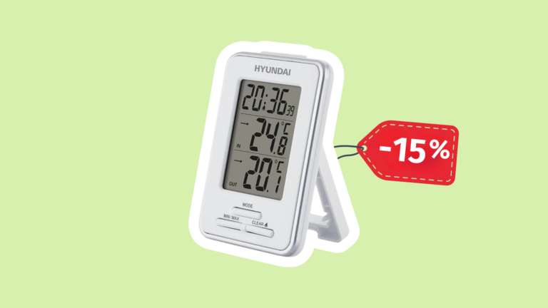 Elegantní domácí meteostanice Hyundai je teď o&nbsp;15&nbsp;%&nbsp;levnější: Stačí použít tento akční kód!