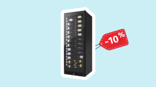 Elegantní vinotéka Philco je nyní ve výprodeji o&nbsp;10&nbsp;%&nbsp;levnější: Nabízí kapacitu pro až 143 lahví!