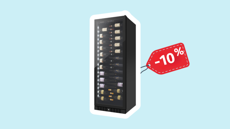 Elegantní vinotéka Philco je nyní ve výprodeji o&nbsp;10&nbsp;%&nbsp;levnější: Nabízí kapacitu pro až 143 lahví!