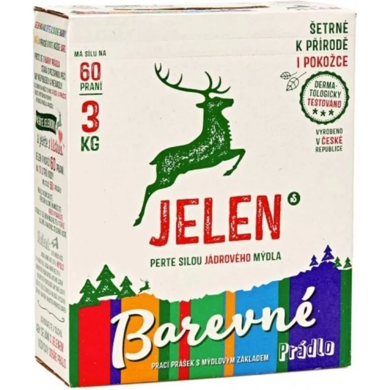 Test Jelen prací prášek na barevné prádlo Recenze Jelen prací prášek na barevné prádlo