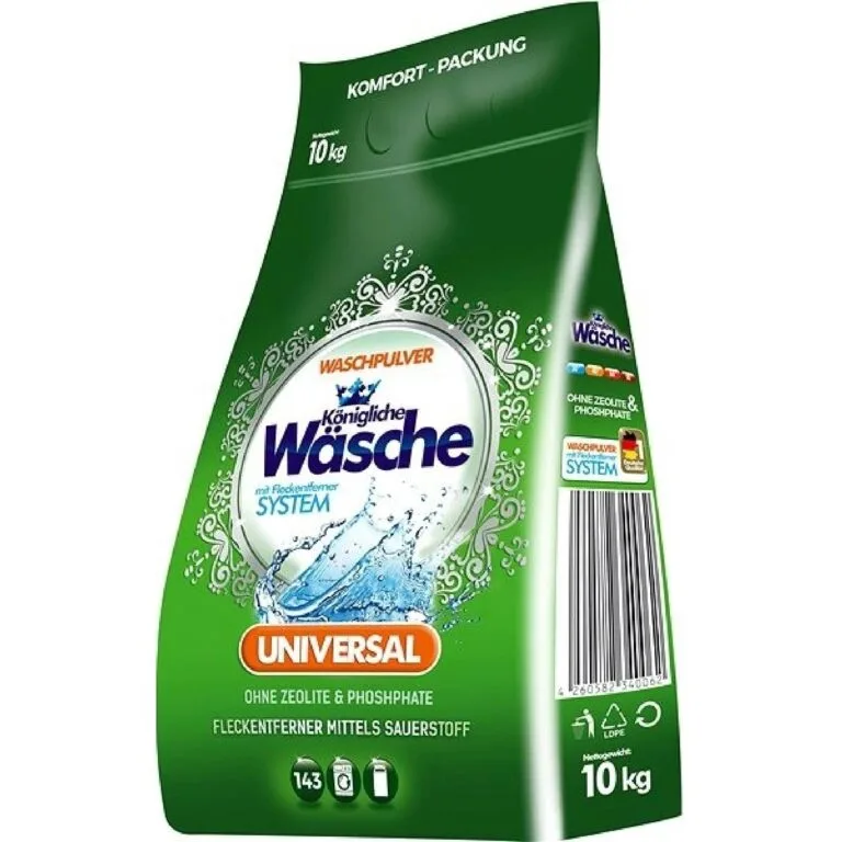 Test Königliche Wäsche Universal prací prášek na bílé a barevné prádlo Recenze Königliche Wäsche Universal prací prášek na bílé a barevné prádlo
