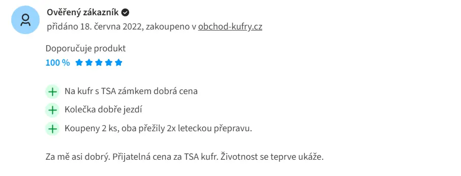 Najdete ale i pozitivní hodnocení Najdete ale i pozitivní hodnocení