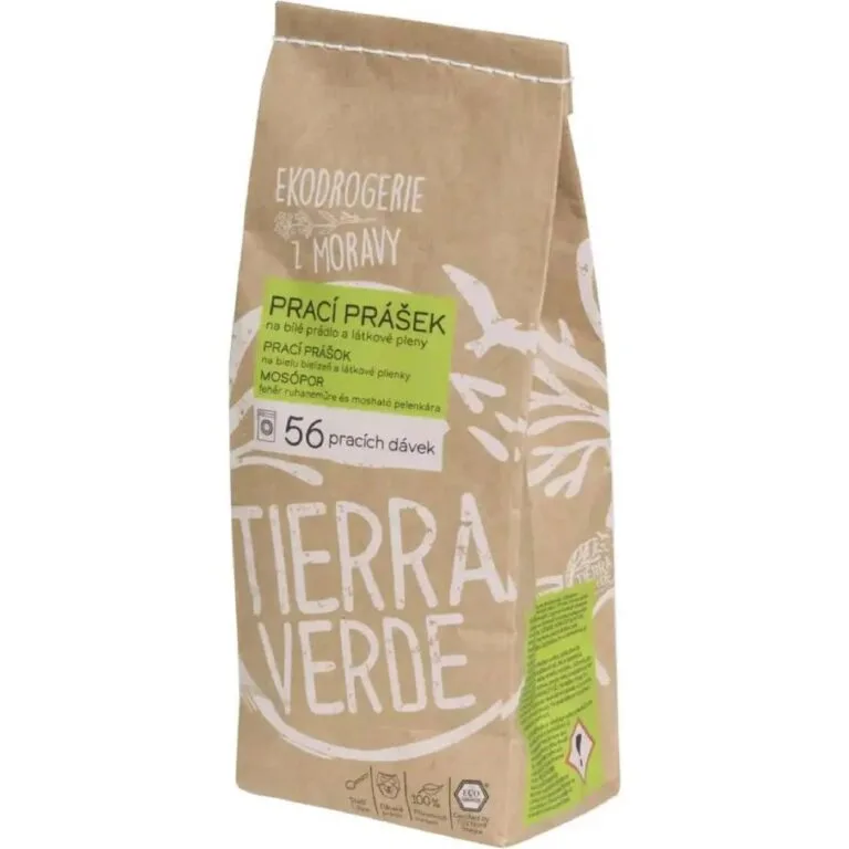 Test Tierra Verde Prací prášek z mýdlových ořechů na bílé prádlo a látkové pleny Recenze Tierra Verde Prací prášek z mýdlových ořechů na bílé prádlo a látkové pleny