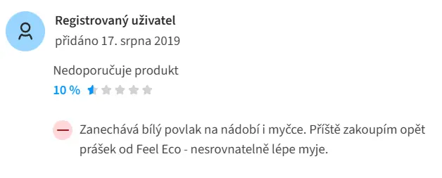 Hodnocení na portálu heureka.cz Hodnocení na portálu heureka.cz