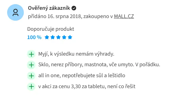 Hodnocení na portálu heureka.cz Hodnocení na portálu heureka.cz