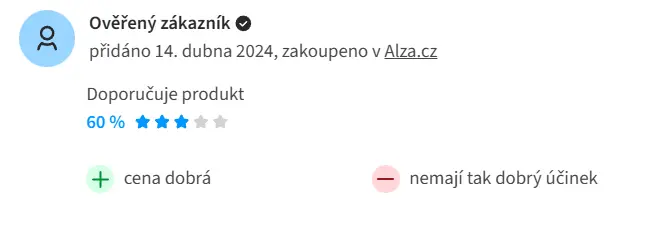 Hodnocení na portálu heureka.cz Hodnocení na portálu heureka.cz