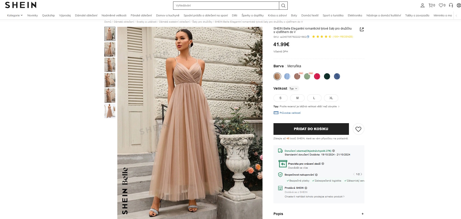 Při výběru nezapomeňte zohlednit tvar vaší postavy, na modelce totiž mohou vypadat jinak (zdroj: shein.com)